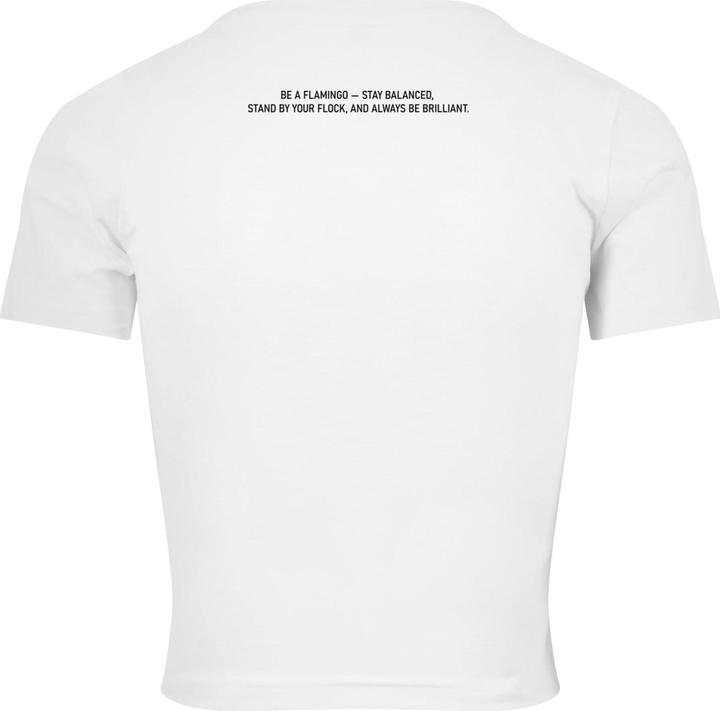 Produktbild Merchcode Ladies Flamingo Cropped Tee - 118455 (XS)