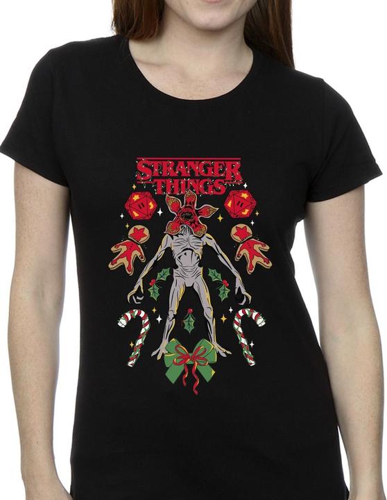 Produktbild Netflix Stranger Things Christmas Demogorgon TShirt (L)