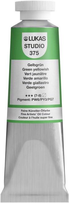 Colore Dell'Olio Lucas Giallo Verde (Giallo, 37 ml)