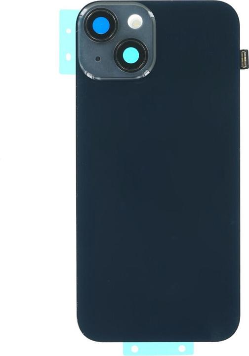 Image du produit OEM Rückglas + Camera Lens mit Blende + Metallplatte + MagSafe für iPhone 14 schwarz (ohne Logo) (Apple iPhone 14)