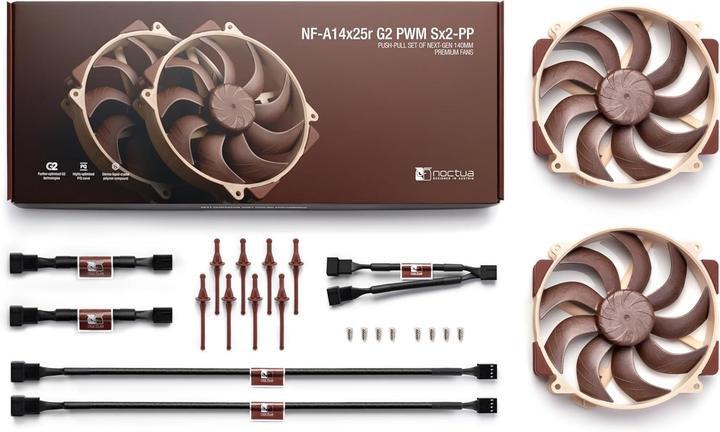 Produktbild Noctua NF-A14x25r G2 PWM Sx2-PP (140 mm, 1 x)