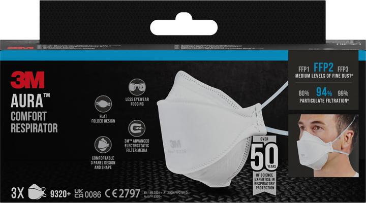 3M Atemschutzmaske (FFP2, 3x)