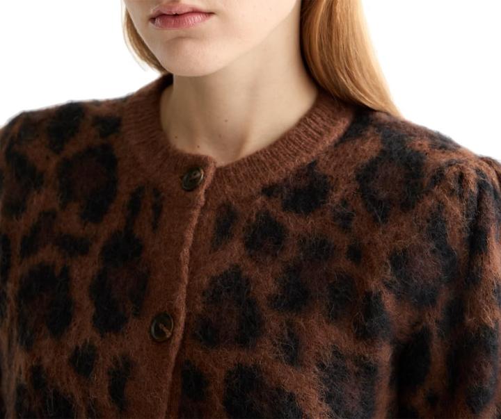 Produktbild Scotch & Soda Fuzzy Jacquard Weste, Peace Leopard, Regular Fit (L)