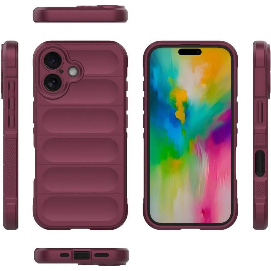 Thumbnail - Cover-Discount iPhone 16 - Rugged Protective Hülle (Apple iPhone 16), Smartphone Hülle, Rot