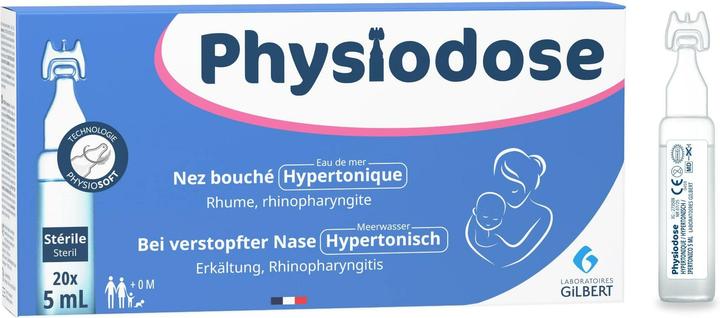 Physiodose hypertonisch Meersalzlösung steril 20 Monodos 5 ml (20 Stk.)