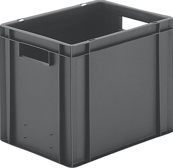 Actual product image kaiserkraft Euro-size stacking containers, walls and base closed