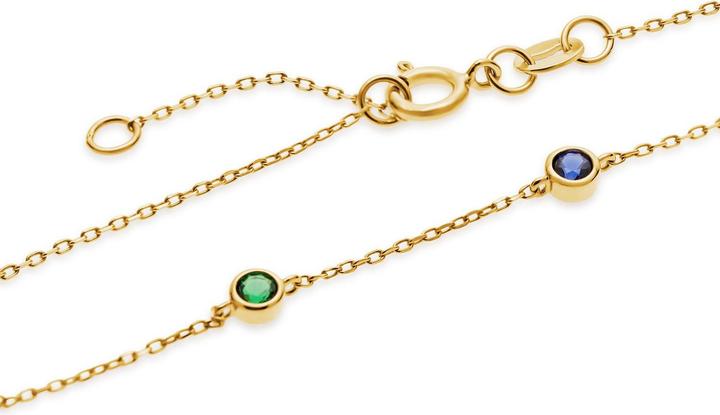 Produktbild Favs Armband Colorful (19 cm, 375er Gelbgold)