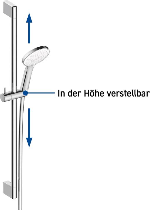 Produktbild Duravit Brauseset chrom (3 Strahlarten, 14 l/min)