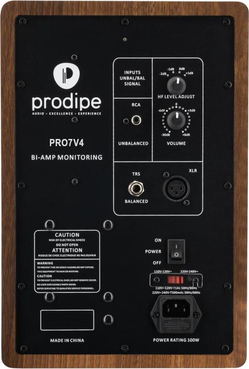 Actual product image Prodipe Studiomonitor Pro7 V4 WW (Active, Pair, 1x 100 W)