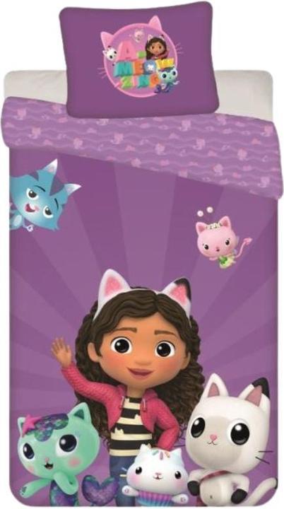 Gabby's Dollhouse Bed Linen - Adult Size 140 x 200 cm - Gabbys Dollhouse (8014762)
