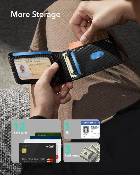 Image du produit ESR Classic Geo Card Holder Carbon Fiber