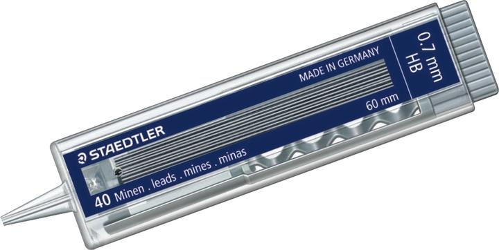 Immagine prodotto Staedtler Mina Mars micro carbon 255 per matita meccanica, prodotto singolo, 0,7 mm, HB (40 pz., 0.70 mm, HB)