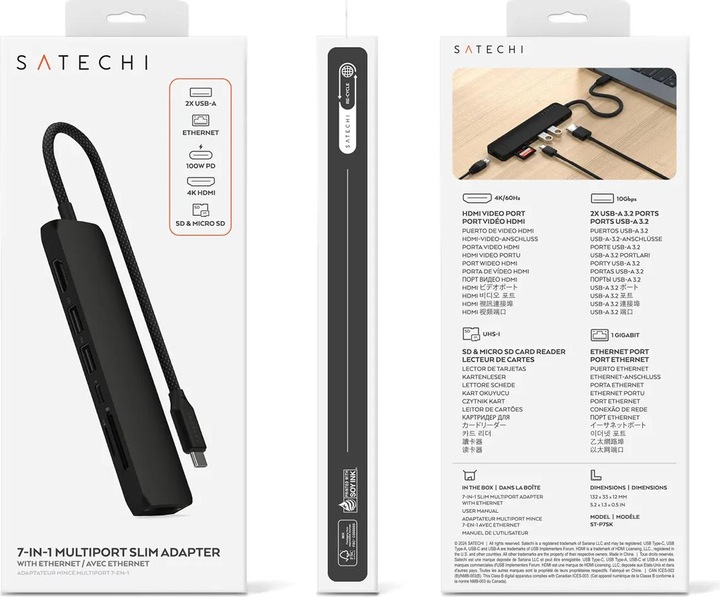 Produktbild Satechi Slim 7 (USB-C, 7 Ports)