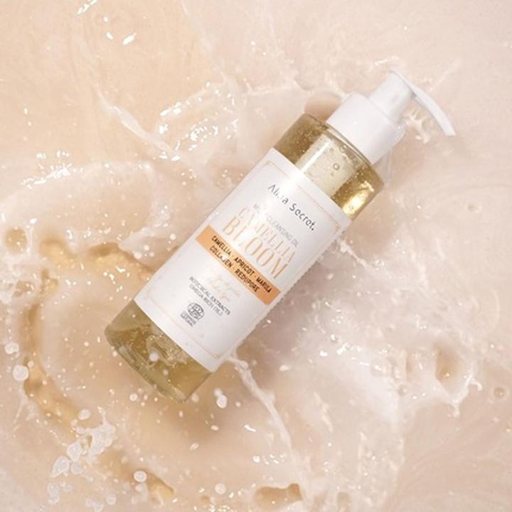 Actual product image Alma Secret Camellia Bloom Face Cleansing Oil with Vegan Collagen, Redupore, and Green Tea Extracts 200ml (Cleansing lotion, 200 ml)