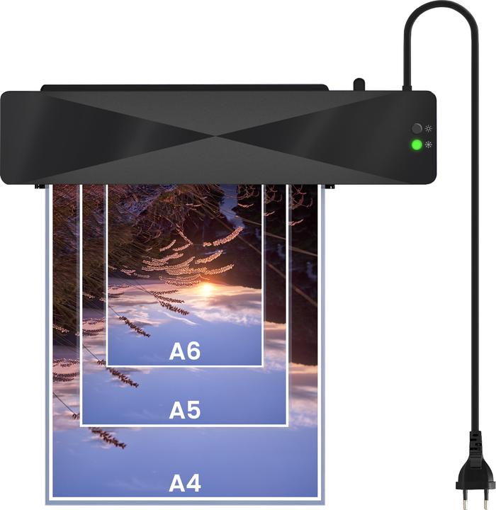 Produktbild Savio LR-01/B Laminiergerät Kalt-/Warmlaminator 320 mm/min Schwarz (125 µm, A4)