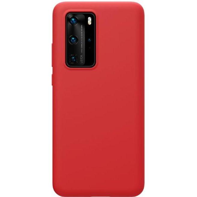 Nillkin Flex Pure Series Silikon Hülle (Huawei P40 Pro+), Smartphone Hülle, Rot