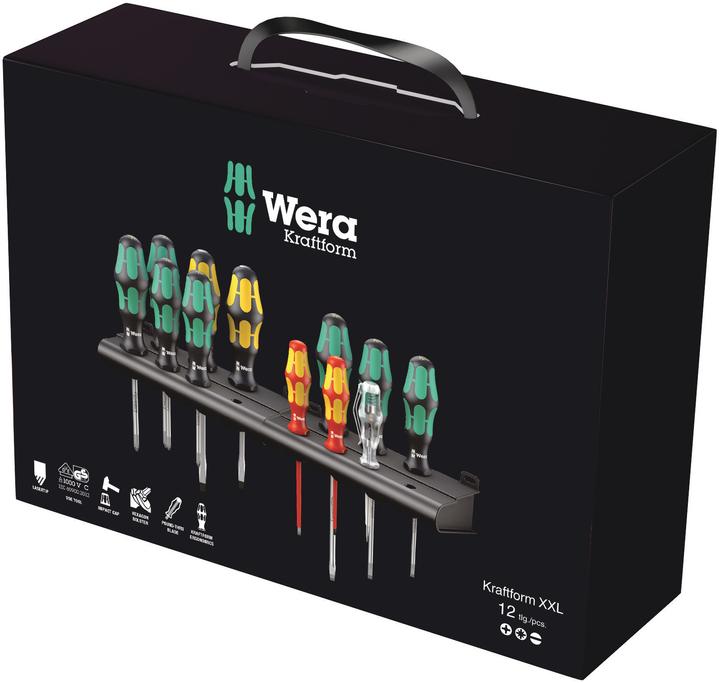 Produktbild Wera Kraftform XXL (Schlitzschrauben, Pozidriv-Kreuzschlitz (PZ), Phillipps-Kreuzschlitz (PH))