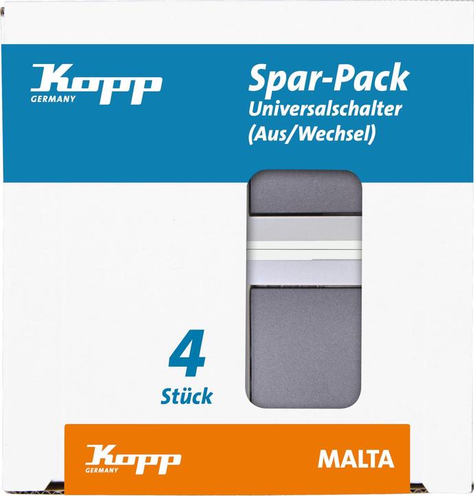 Produktbild Kopp PROFI-PACK: 4 Universalschalter Malta