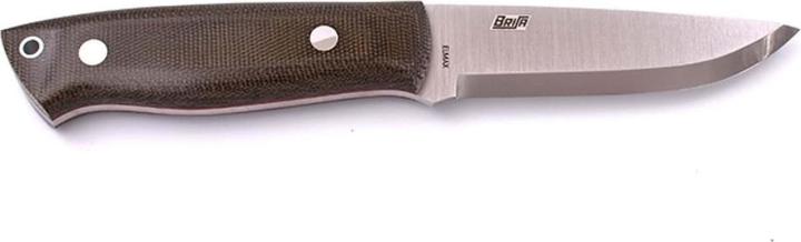 Produktbild Brisa Trapper 95 Elmax Green Micarta Scandi Leather (9.50 cm)