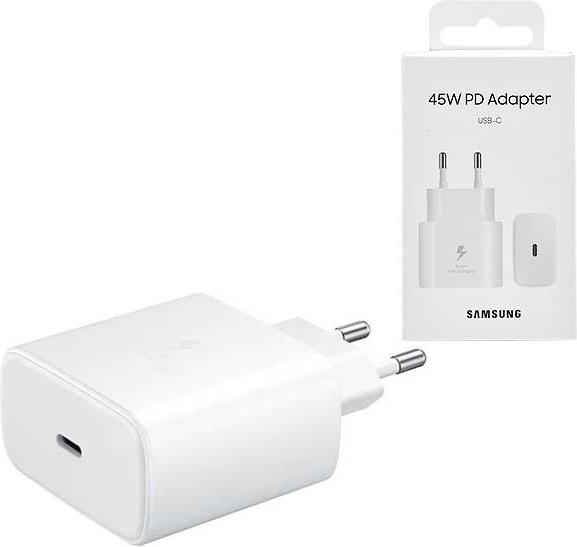 Actual product image Samsung Wall Charger TA845 45W 1x Type-C Retail - Black EU