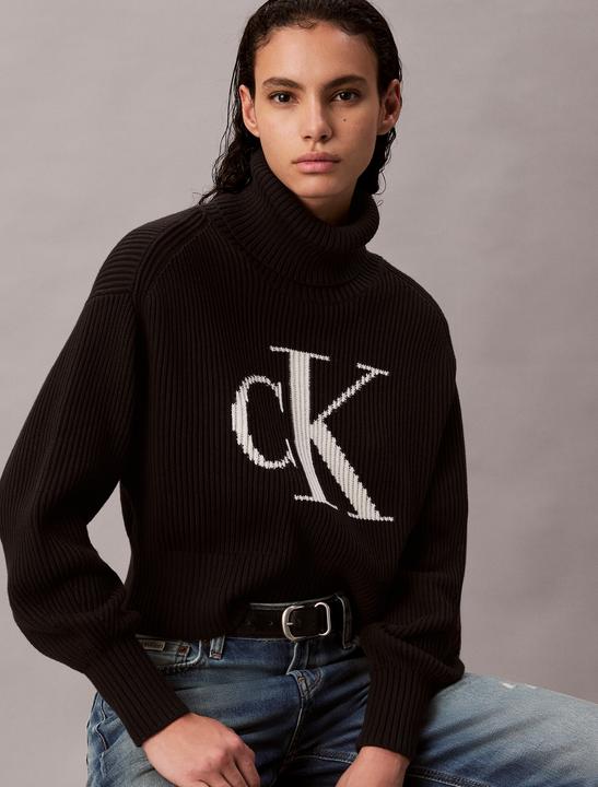 Produktbild Calvin Klein Jeans Blown Up Ck Loose Sweater Contra (M)