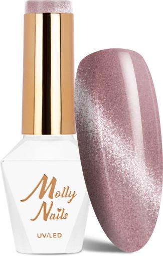 Immagine prodotto Molly Nails Gellack Cat Eye Elegant Mauve UV/LED (Smalto per unghie effetto gel)