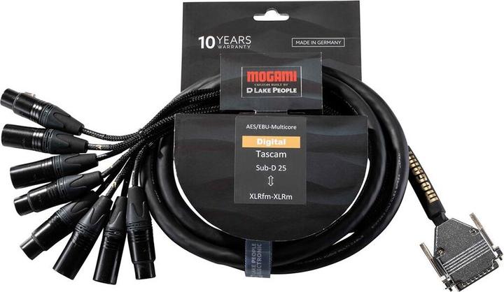 Produktbild Mogami D-Sub25 – 8x XLR (2 m, Multicore)