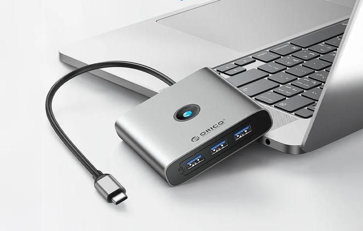 Produktbild Orico Adapter Hub 8w1, HDMI 4K + 3x USB-A 3.0, USB-C, 100W PD + SD/TF (USB-C, 8 Ports)