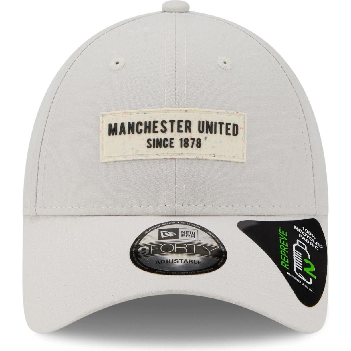 Thumbnail - New Era, Herren, Cap, 9Forty Strapback Repreve Manchester United, Grau