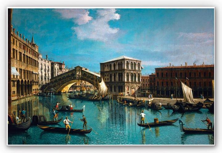 Image du produit Trenddeko Canaletto - Le pont du Rialto à Venise (45 x 30 cm)