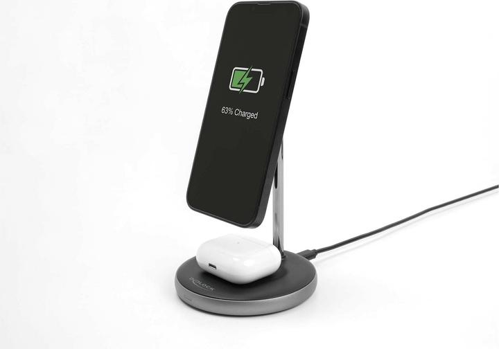 Actual product image Delock Wireless Charger 2 in 1 with 5 W / 7.5 W / 10 W / 15 W (15 W)
