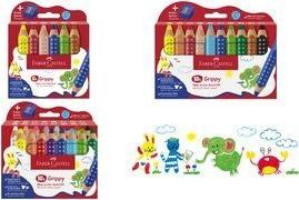 Immagine prodotto Faber-Castell Matita colorata Grippy + temperino 6SZ (Multicolore, 6 x)