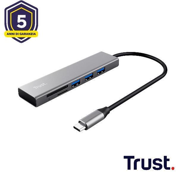 Productafbeelding Trust Halyx Hub 3 x USB 3.2 Gen 1 (USB-C, 3 ports)
