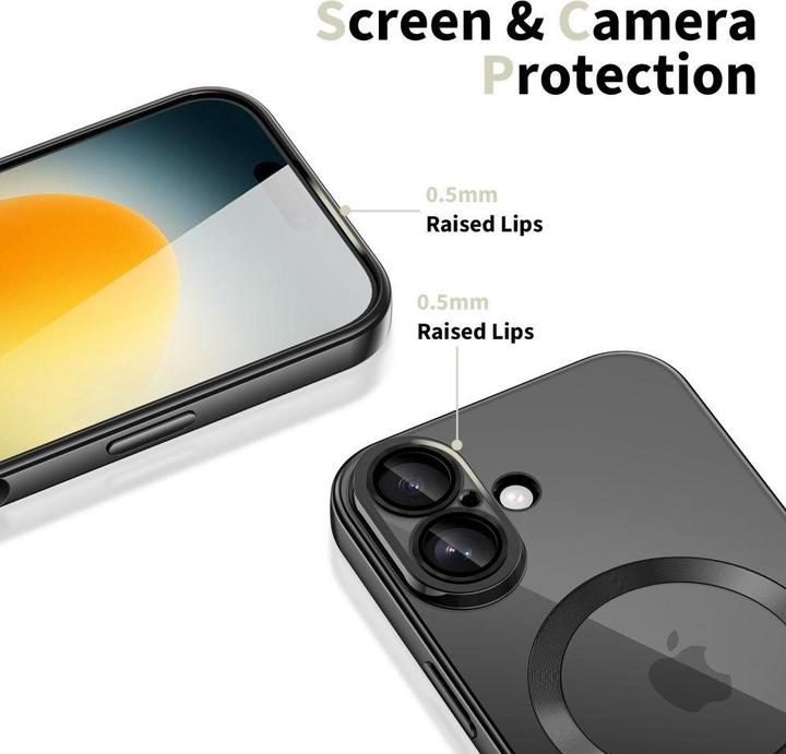 Produktbild 4Kom Tech-Protect MagFlex MagSafe Case für iPhone 17 - Transparent Schwarz (Apple iPhone 17)
