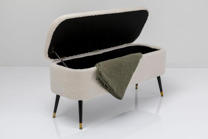 Image du produit Kare Design Banc coffre Rico Blanc (109 cm)
