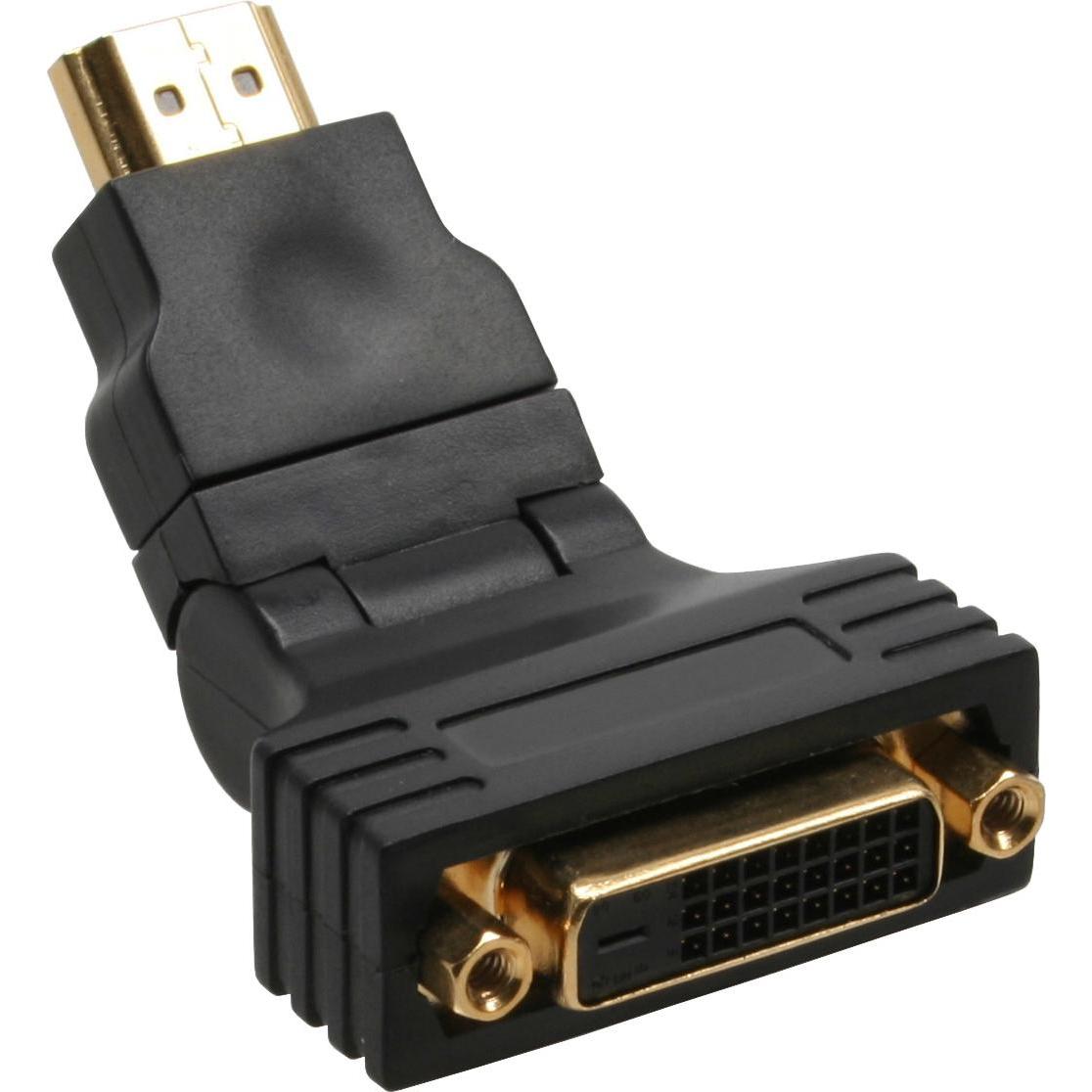 Thumbnail - InLine HDMI zu (HDMI, 11 cm), Data + Video Adapter, Schwarz