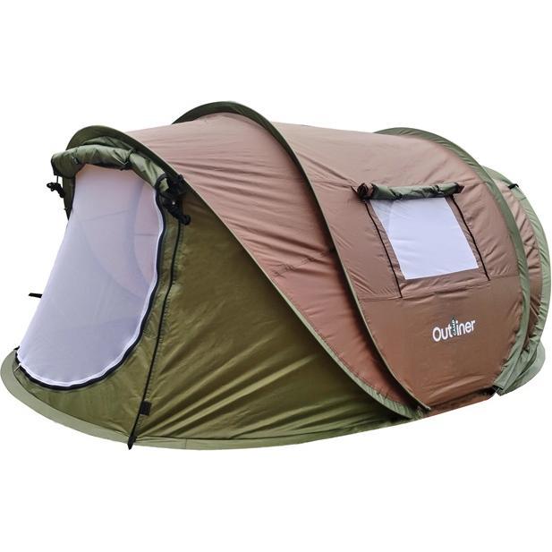 Outliner 3-person tent POP-UP, brown (3.30 kg, 3 Personen) (RD-NT16-03)