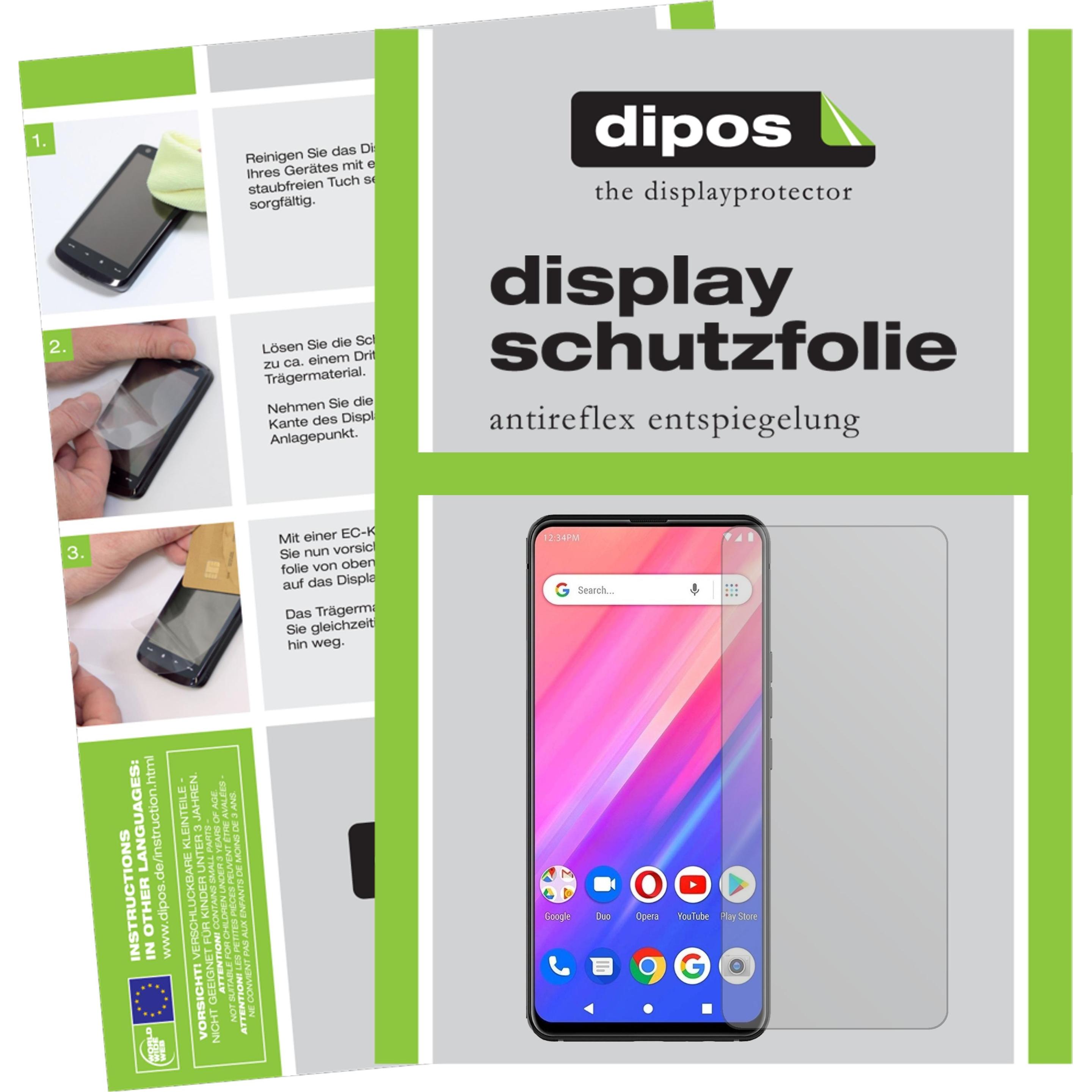 Dipos Displayschutzfolie Antireflex (6 Stück, BLU Bold N1), Smartphone Schutzfolie, Transparent