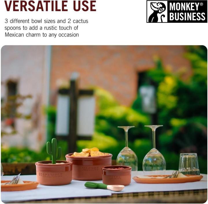 Actual product image Monkey Business Bowlero Mexican dip set (MB6922)