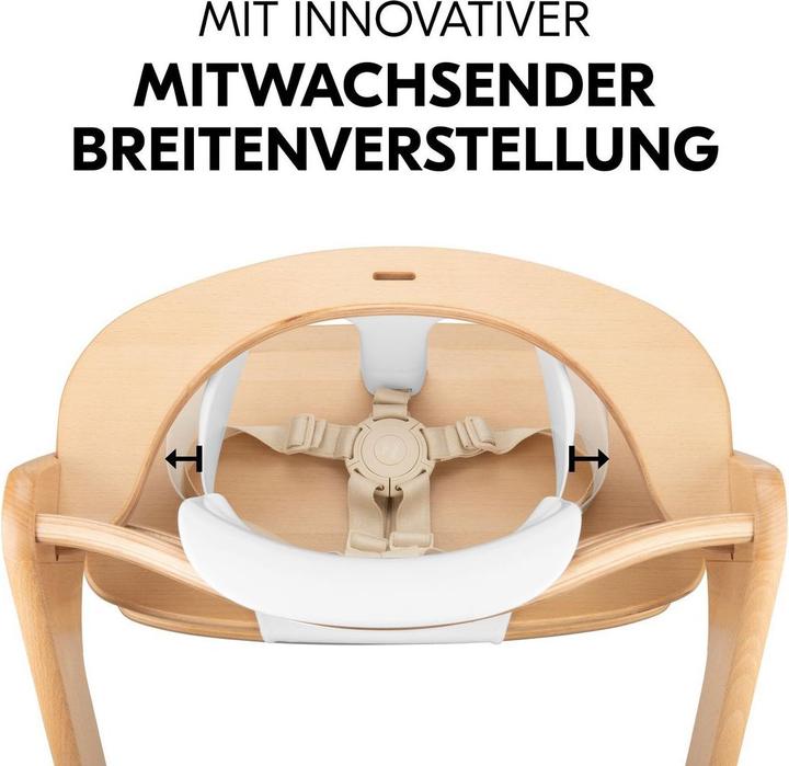 Produktbild Hauck Hochstühle Hochstuhl Beta Plus Natural - im Sparset (Hochstuhl, Treppenhochstuhl)