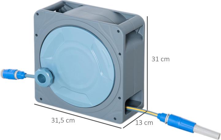 Actual product image Outsunny Hose reel with carrying handle (20 m)