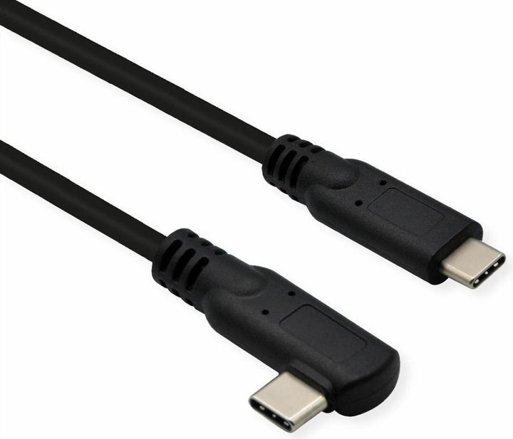 Productafbeelding Roline USB 3.2 Gen 2x2 kabel, PD 20V5A, Emark, C-C, ST/ST, 1x 90° bedraad, 20 Gbit/s (1 m, USB 3.2 Gen 2x2, 100 W)