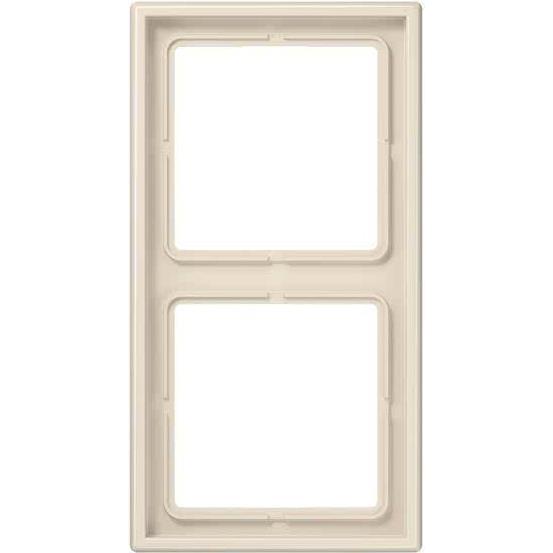 Thumbnail - JUNG, Zubehör Schalterprogramm, 2fach Rahmen LS 990 Creme-Weiss LS982W