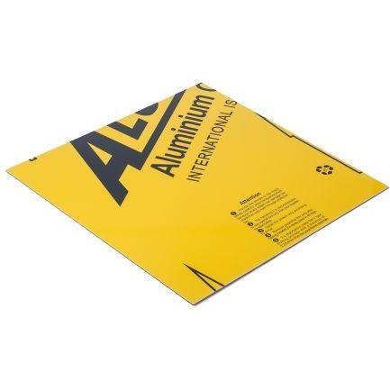 Rs Pro, Blech, Yellow composite sheet 3mm, 0.6m square (600 mm, 600 mm, 3 mm)