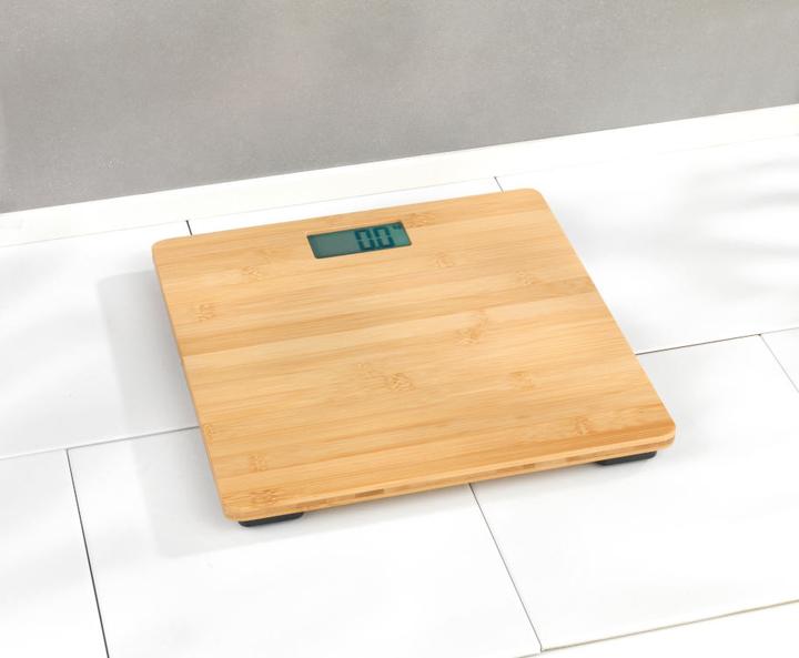 Actual product image Wenko Personal Scale Bamboo LCD (180 kg)