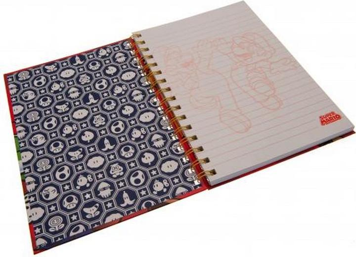 Actual product image Super Wirebound notebook figures (A5, Lined, Hardcover)