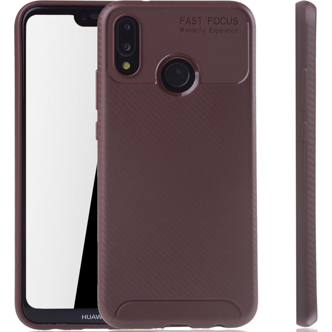 König Design Huawei P20 Lite Hülle Case Handy Cover Schutz Tasche Schutzhülle Bumper Braun (Huawei P20 Lite), Smartphone...