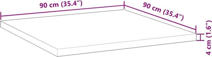 Actual product image vidaXL Bad Frankenhausen/Kyffhäuser (90 x 90 x 4 cm)