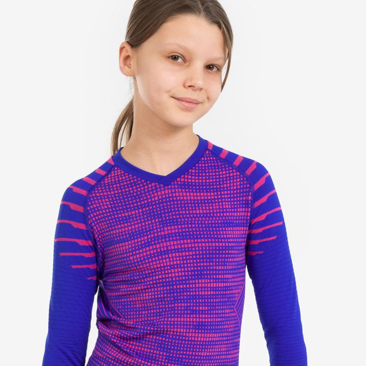 Actual product image Kipsta Kids football functional shirt short sleeve - Keepdry black (140)