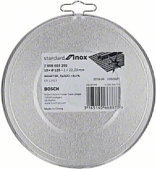 Image du produit Bosch Professional Zubehör Disque à tronçonner PRO Stainless Steel and Metal, 125 x 1 x 22,23 mm